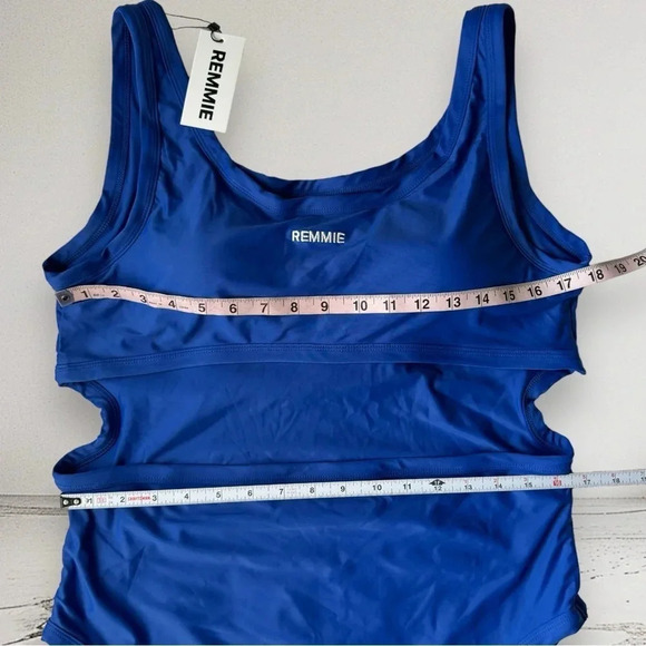 NWT REMMIE BY RILEY Cobalt Blue Reversible ONE PIECE Swimsuit Size 4XL - Picture 7 of 10